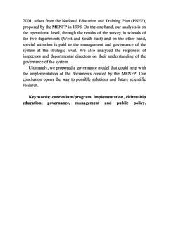 Le déficit de gouvernance du système éducatif haïtien