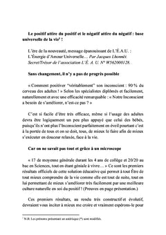 La suprématie du positif universel enfin humanisé-e car unies et unis vers celle