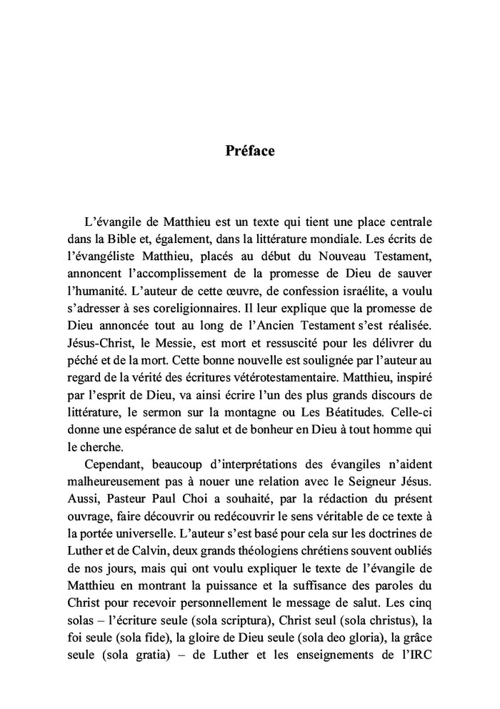 Commentaires de l'Évangile selon Matthieu