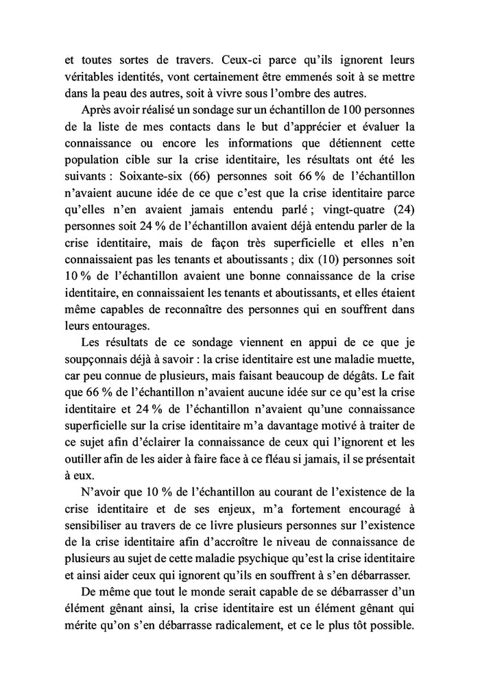 La crise identitaire : Comment s'en débarrasser ?