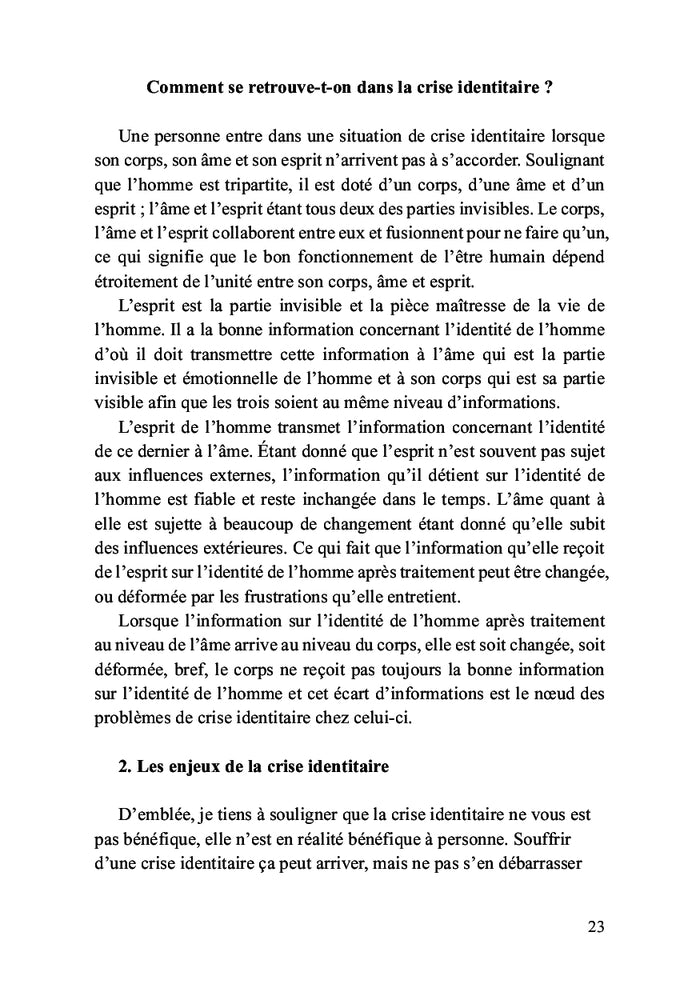 La crise identitaire : Comment s'en débarrasser ?