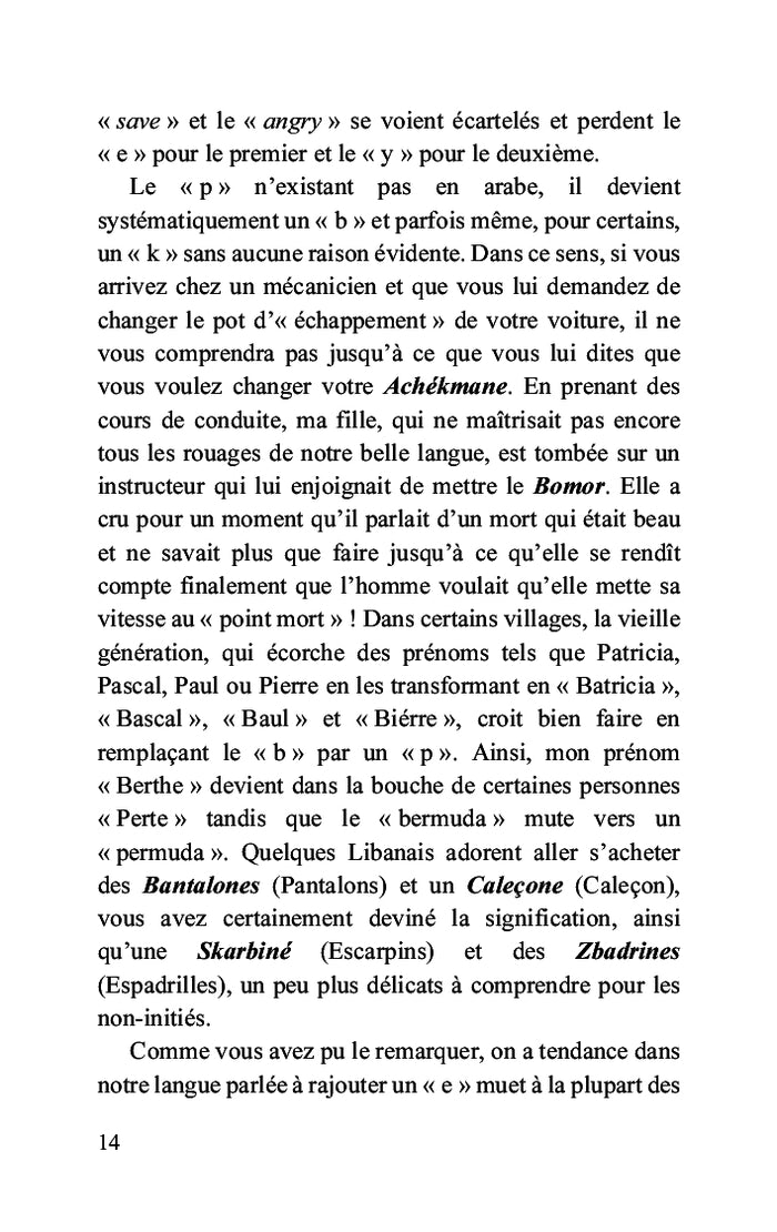 Tout à fait libanais(e)