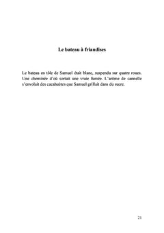 Le bateau de douceurs de Samuel