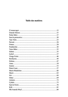 Paroles du féminin sacré