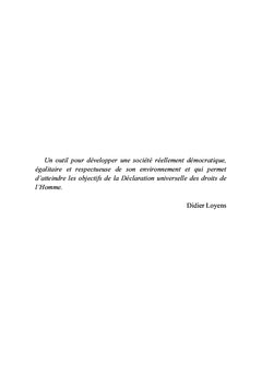 Une vraie démocratie pour l'humanité