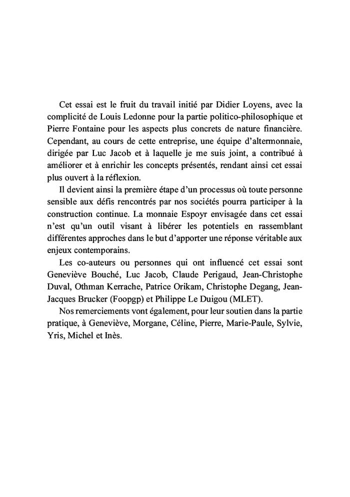 Une vraie démocratie pour l'humanité