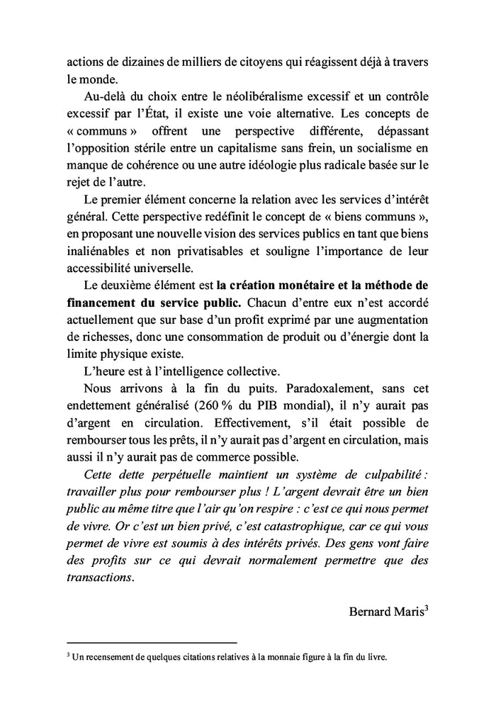 Une vraie démocratie pour l'humanité