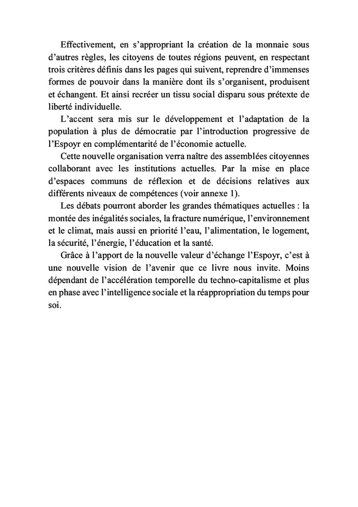 Une vraie démocratie pour l'humanité