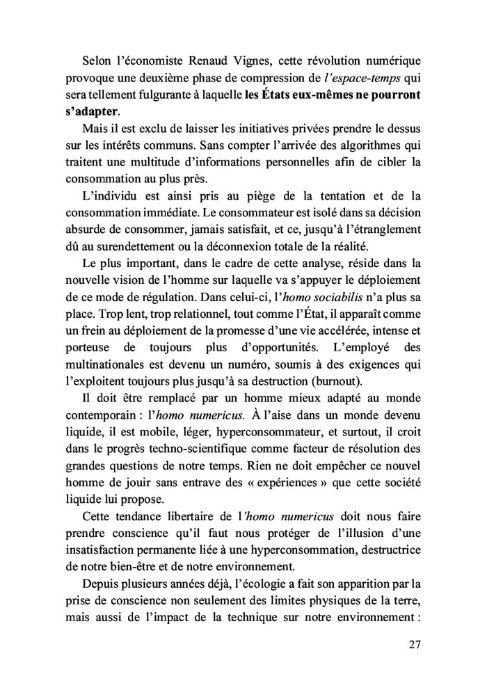 Une vraie démocratie pour l'humanité