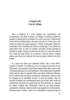 Je le suis en secret à la campagne d'une ville mystérieuse