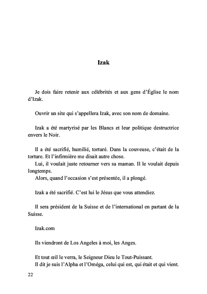 Michael Jackson est Jésus et je vais l'épouser