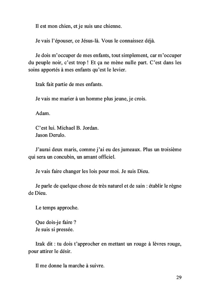 Michael Jackson est Jésus et je vais l'épouser