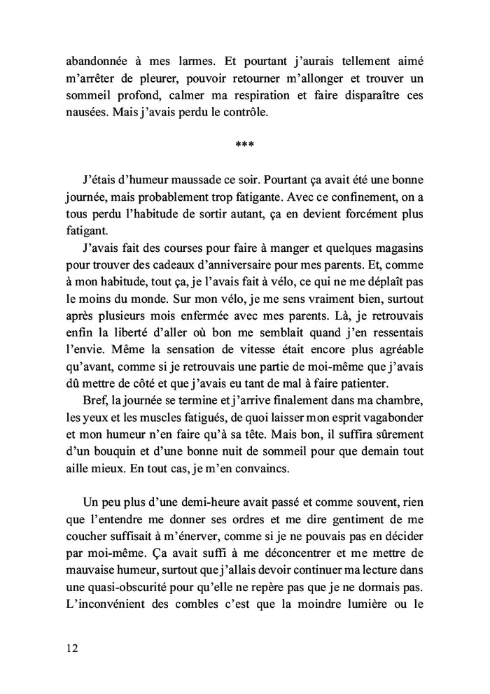 Les pensées derrière la chute