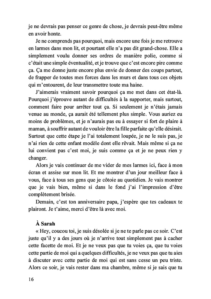 Les pensées derrière la chute