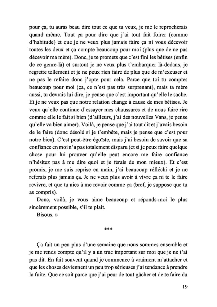 Les pensées derrière la chute