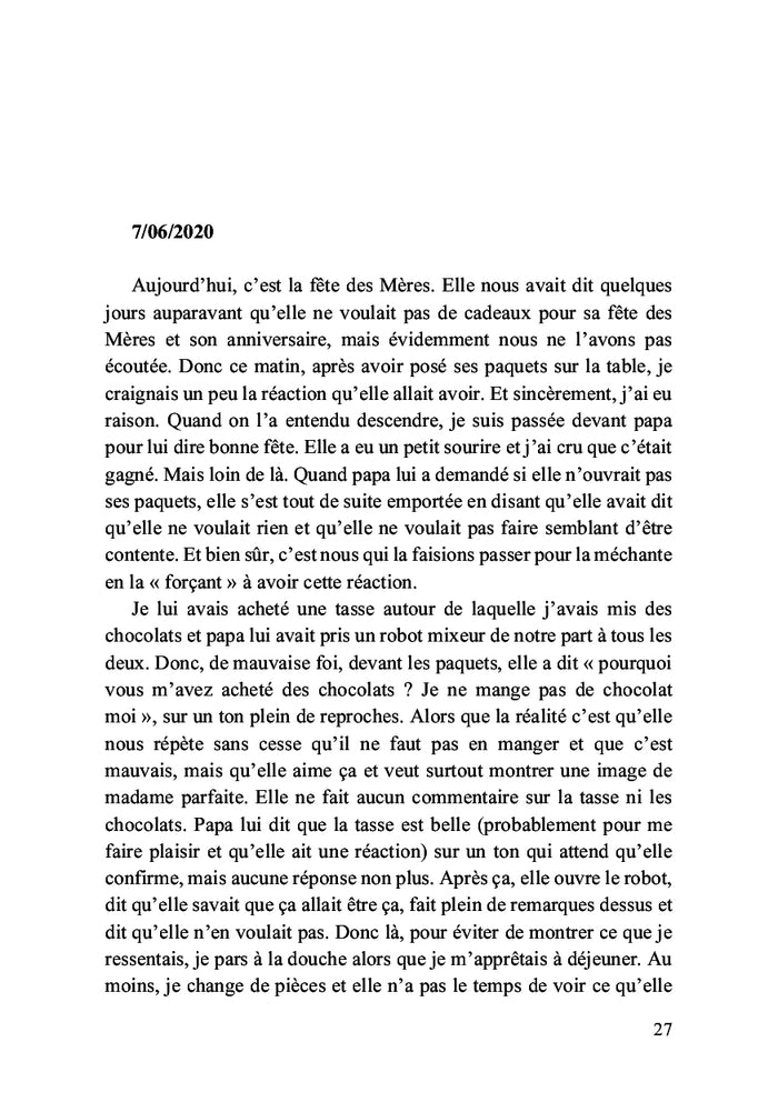 Les pensées derrière la chute