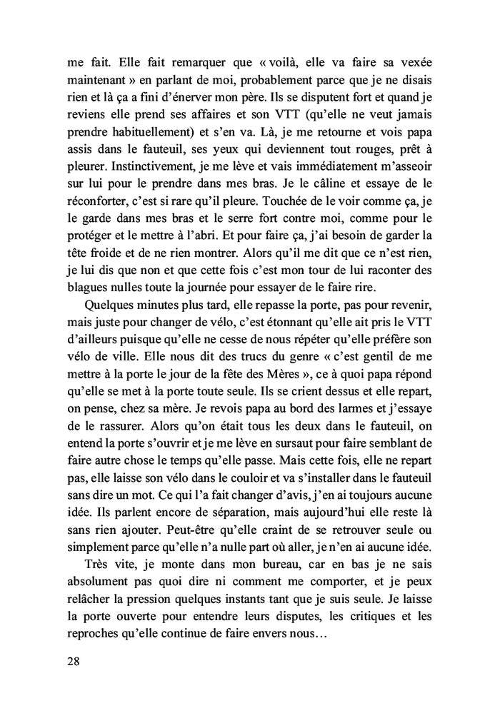 Les pensées derrière la chute