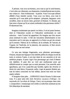 Dernières vacances d'Afrique