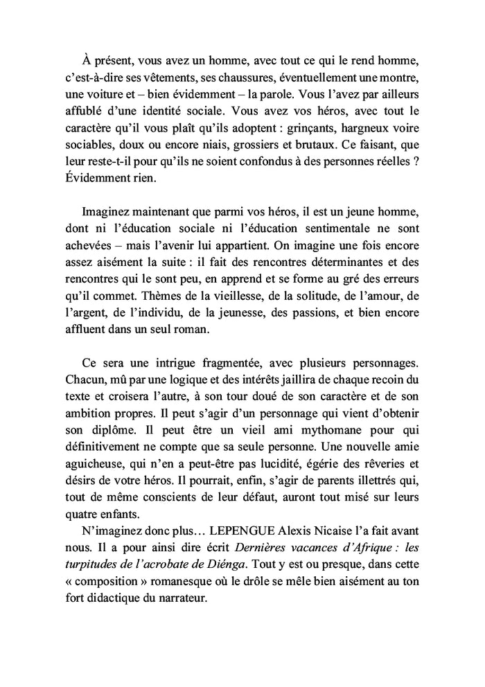 Dernières vacances d'Afrique