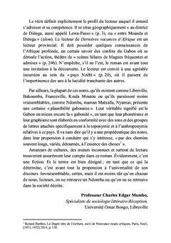 Dernières vacances d'Afrique