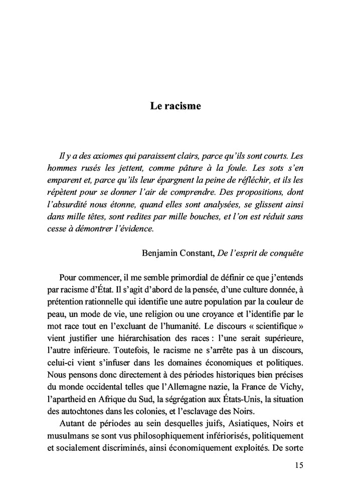 Le racisme, c'est cool !