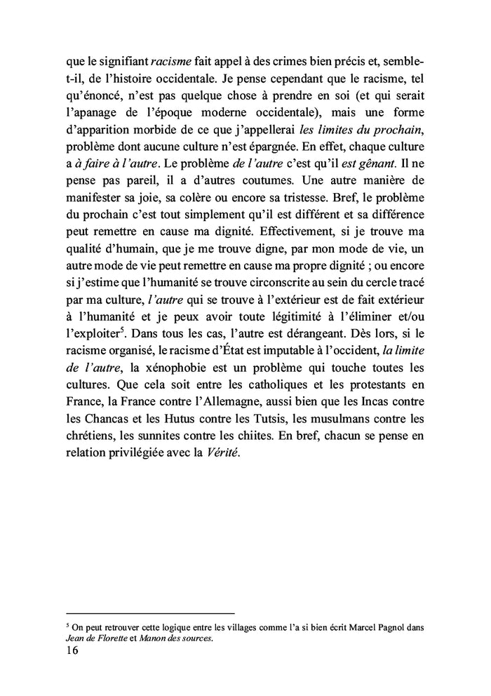 Le racisme, c'est cool !