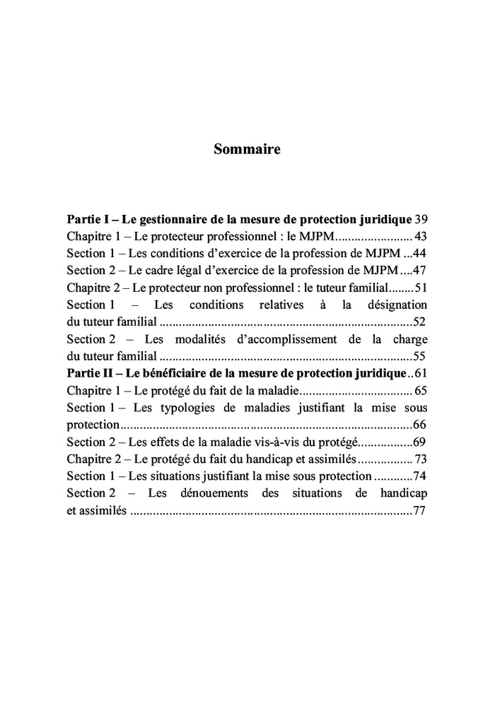 La gestion d'une mesure de protection juridique
