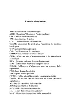 La gestion d'une mesure de protection juridique