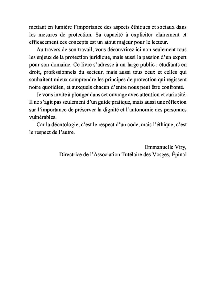 La gestion d'une mesure de protection juridique