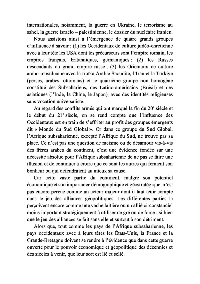 Terrorisme au Sahel Oser changer de trajectoire réinventer l'avenir pour sortir du calvaire