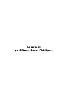 Au coeur de l'intelligence