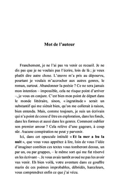 Et la mer a bu la nuit