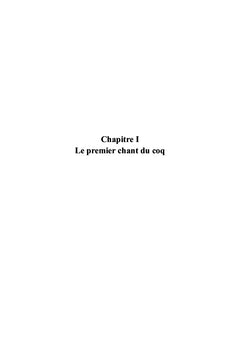 Et le coq chantera trois fois