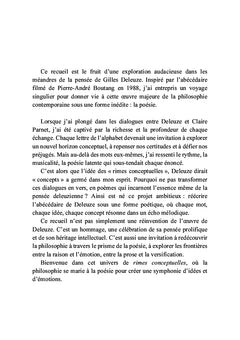 Gilles Deleuze L'abécédaire versifié
