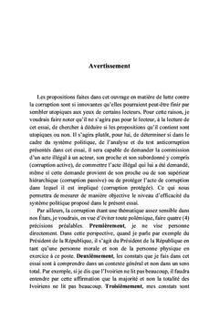 La politique de la lutte contre la corruption en Côte d'Ivoire