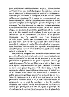 La politique de la lutte contre la corruption en Côte d'Ivoire