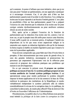 La politique de la lutte contre la corruption en Côte d'Ivoire