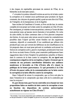 La politique de la lutte contre la corruption en Côte d'Ivoire