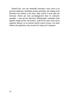 Quatrièmes de couverture