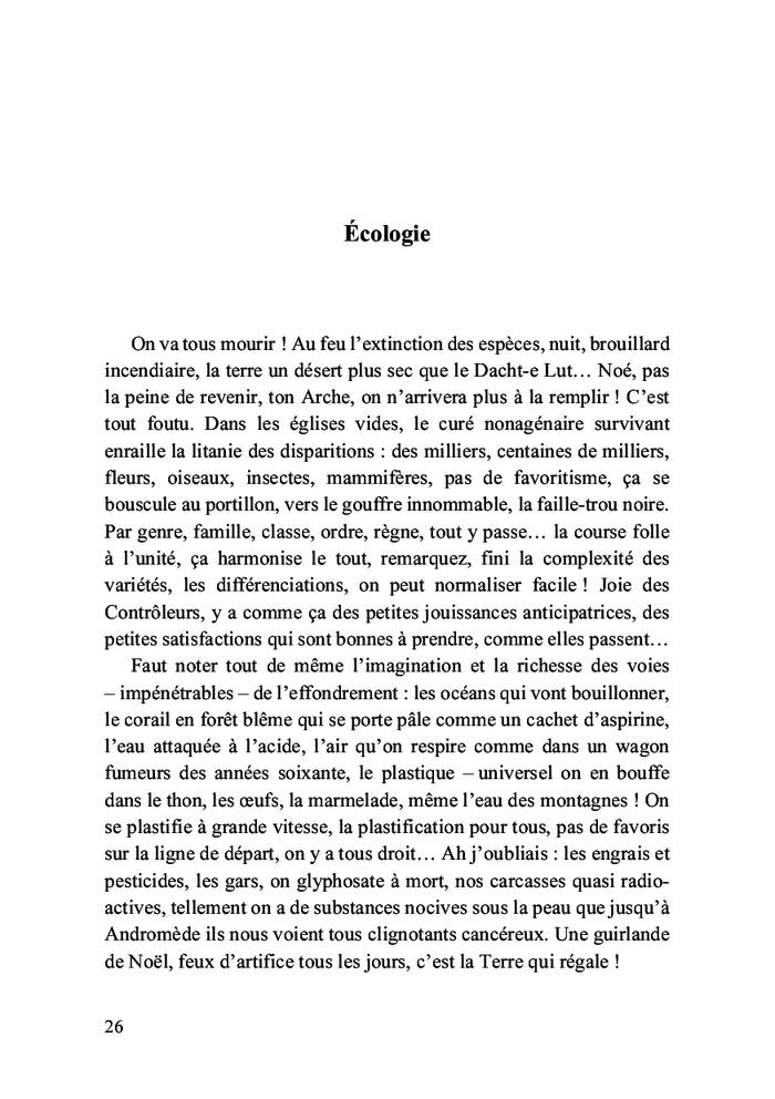 Abécédaire apocalyptique