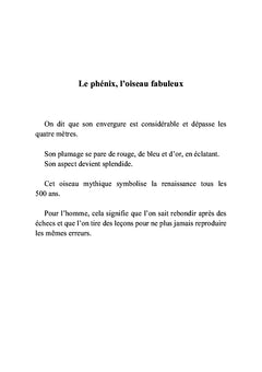 Comme le phenix