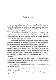 Entraînement aux concours et examens