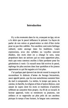 Le bocage bressuirais d'antan à travers ses expressions et traditions