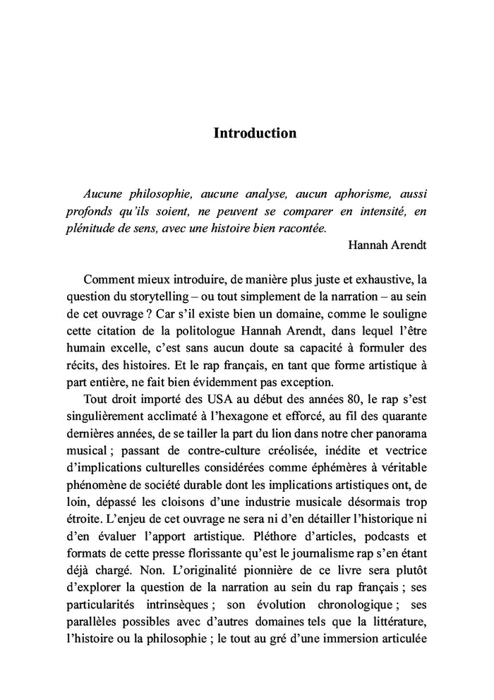 Storytelling, une exploration narrative du rap francophone