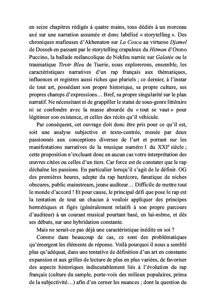 Storytelling, une exploration narrative du rap francophone