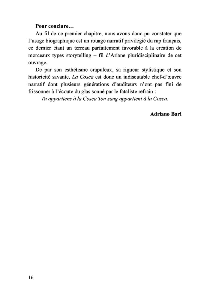 Storytelling, une exploration narrative du rap francophone