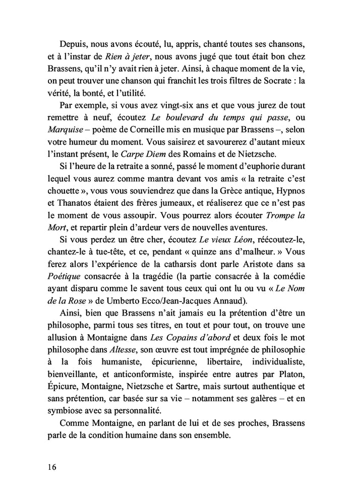 Vivre pour ses idées