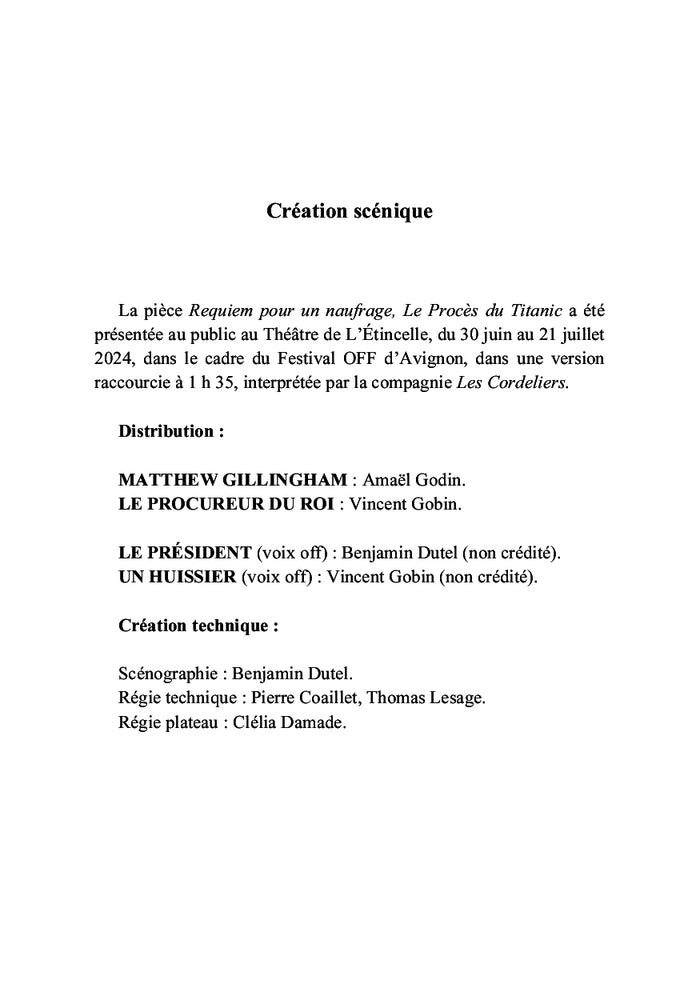 Requiem pour un naufrage