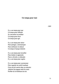 La fulgurance du temps