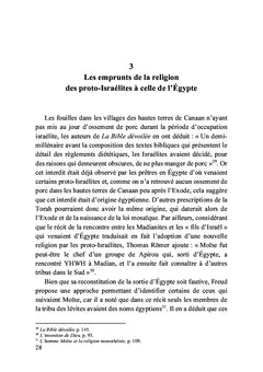 L'origine égyptienne de la Bible, clé de la lecture du livre de la Genèse